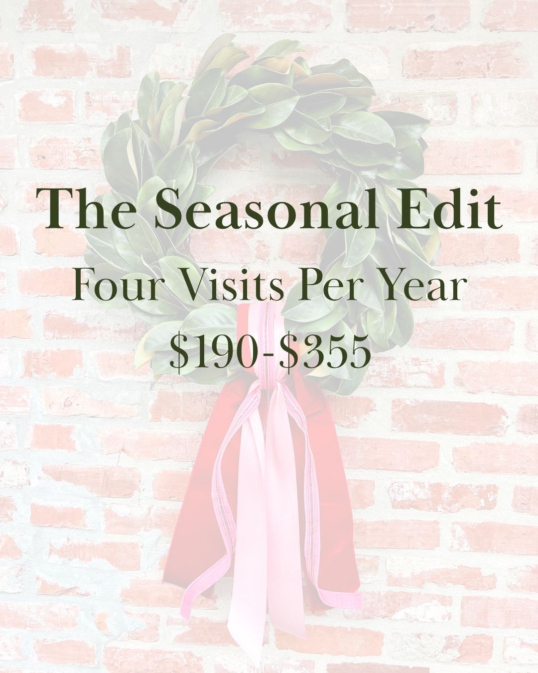 The Seasonal Edit: Four Edits per Year