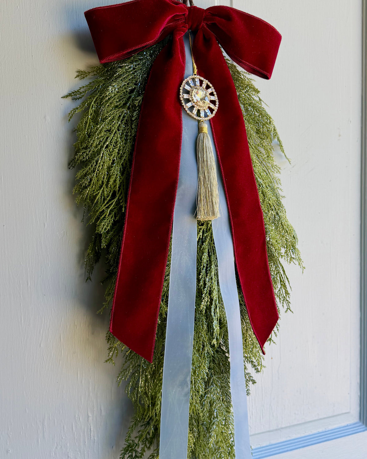 Tasseled in Ruby Ribbon Set
