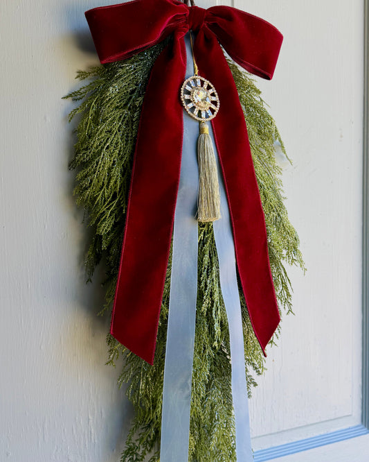 Tasseled in Ruby Ribbon Set