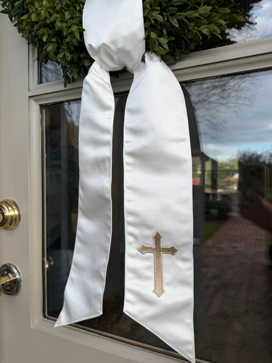 Beige Cross Sash